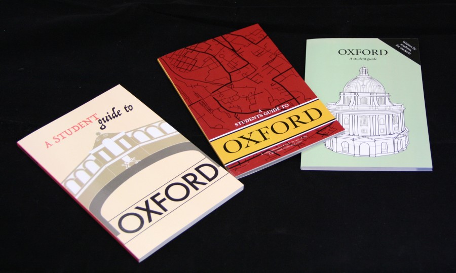 Three printed copies of The Student Guide to Oxford